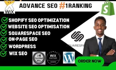 I Will Provide Shopify On-Page Website SEO Optimization for Wix, Squarespace, and WordPress