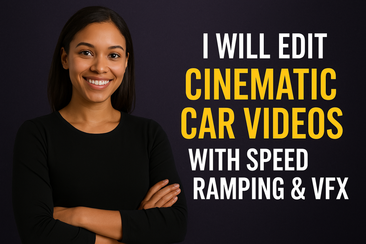 I Will Edit Cinematic Car Videos with Speed Ramping and VFX