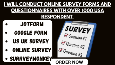 Get Over 1000 Respondents to Fill Online Survey Forms, Polls, and Questionnaires
