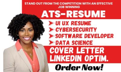 I Will Create a Stellar UI/UX, Tech, Cybersecurity, Software Engineer, Developer, and Data Science Resume/CV