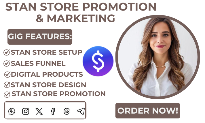 I Will Stan Store Marketing, Etsy Stan Store, Stan Store Sales Funnel and Promotion