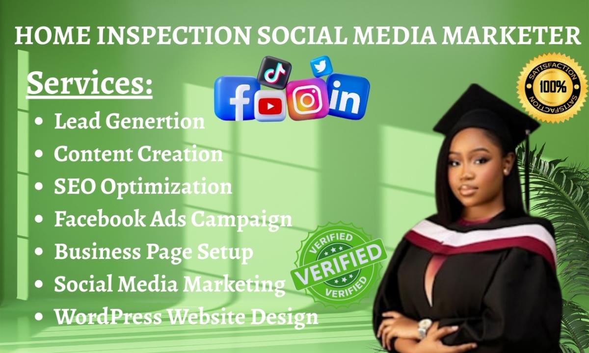 Home Inspection Social Media Marketing and Content Creator
