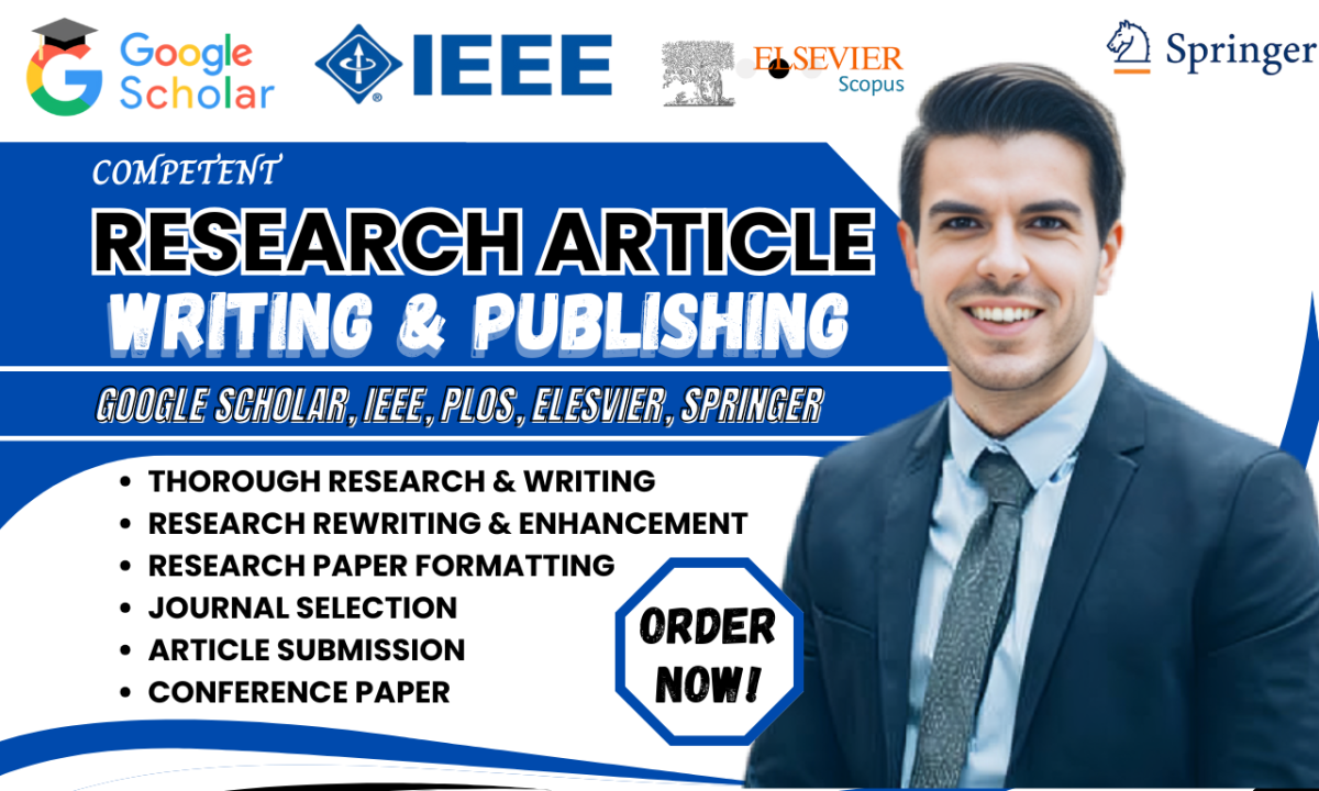 I Will Write Journal Articles and Assist in Getting Them Published in Q1 Indexed Journals