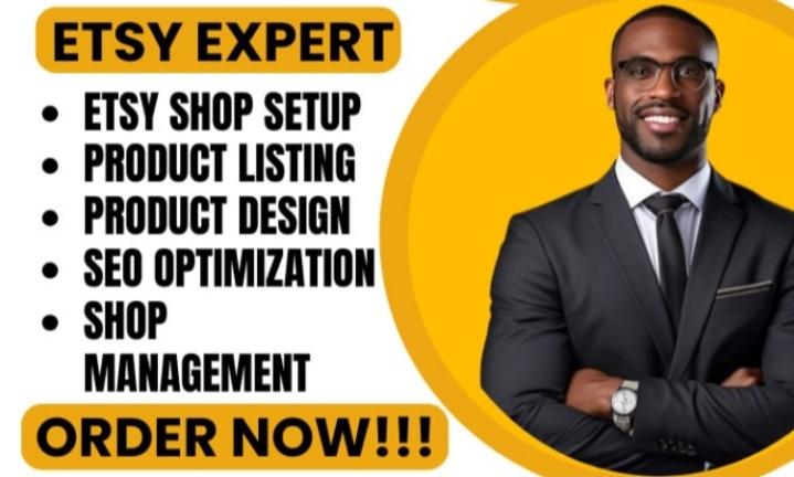 I Will Create Etsy Digital Products Shop Setup and Design