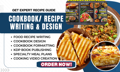 I Will Create, Edit, and Design a Healthy Cookbook with Recipes and Formatting