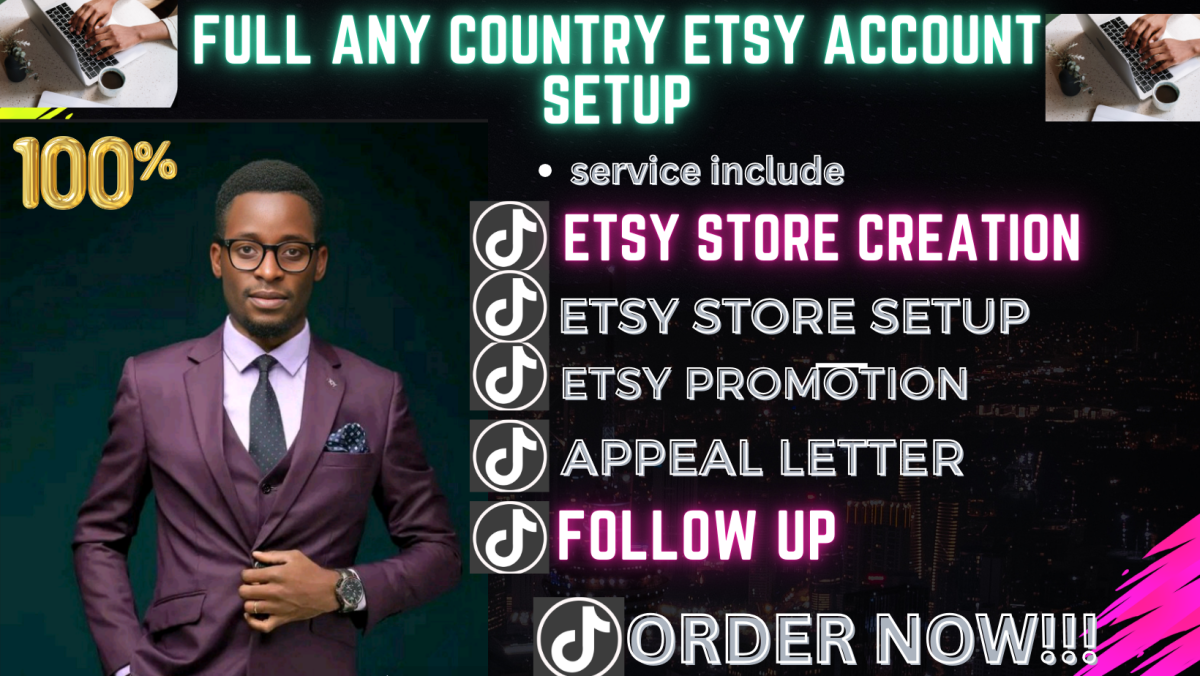 I Will Create Any Country Etsy Seller Account, Setup a Profitable Etsy Store