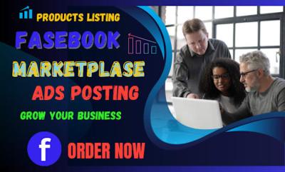 I Will List Your Products and Items on Facebook Marketplace