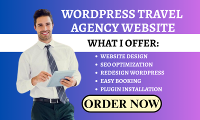 I Will Build Hotel Booking Website, Travel Agency Website, Tour Booking Website