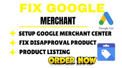 I Will Fix Google Merchant Center Suspension Due to Misrepresentation Issue GTIN