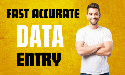 I Will Quickly Input Data with Manual Typing and Digital Research
