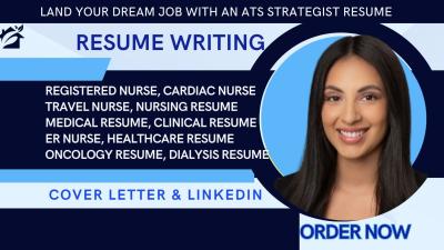 I Will Write a Professional Resume for Registered Nurses, Cardiac Nurses, Travel Nurses, and More