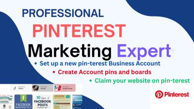 I Will Create Boards and Pins as a Pinterest Marketing Manager