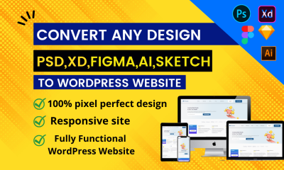 I Will Create a WordPress Website from PSD, Figma, and XD Files