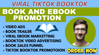 I Will Promote Your Book on TikTok and Boost Your KDP Ads for Viral Success