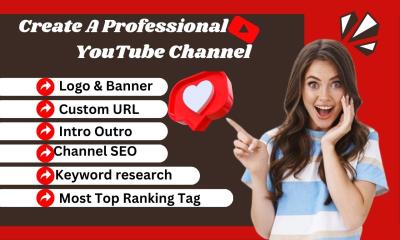 I Will Create a Professional YouTube Channel Setup for Growth