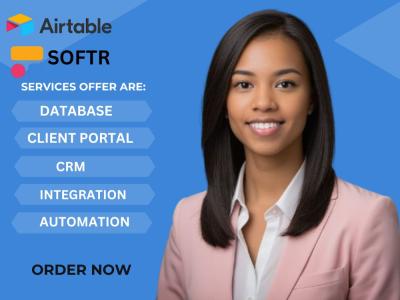 I Will Be Your Airtable Database, Airtable Automation, and Airtable Integrate Softr Expert