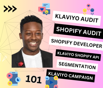 I Will Audit Klaviyo API, Shopify Traffic, Shopify Store, Developer, Shopify Plus, UGC Video