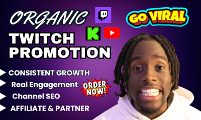 I Will Get You Ranked on Twitch, Kick, and YouTube with Organic Channel Promotion and SEO