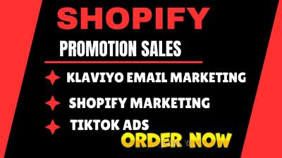 I Will Boost Shopify Sales Through Effective Marketing and Promotion Ads