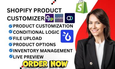 Setup Shopify Product Customizer: Qstomizer, PC Tepo, Zepto, CustomAll, SB CPB, W3 SWT