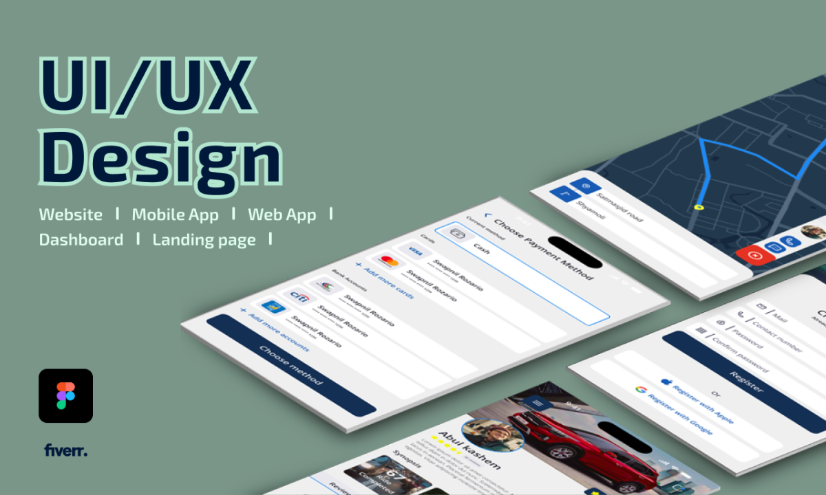 I Will Design Intuitive Mobile App and Website UI/UX in Figma