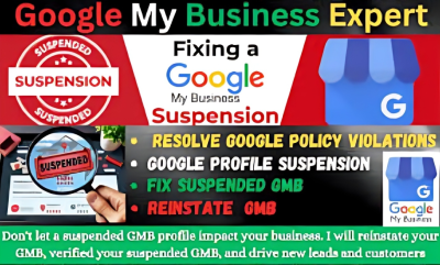 I Will Reinstate and Fix Your Suspended GMB Profile Fast and Professionally