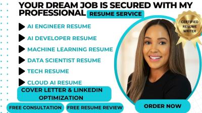 I Will Write AI Engineer, Data Scientist, ML Professional, AI Developer, Tech Resume