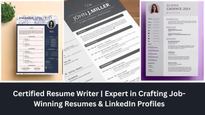 I Will Craft a Professional Resume with a Current Version Style to Make You Stand Out
