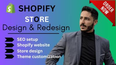 I Will Create a Shopify Dropshipping Store, Build Shopify Store, Design