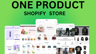 I Will Design a High Converting One Product Shopify Dropshipping Store