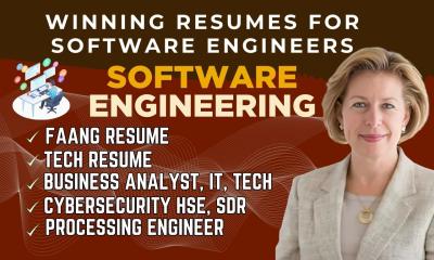 Write Software Engineering Resume, Data Science Resume, Resume as Tech Recruiter