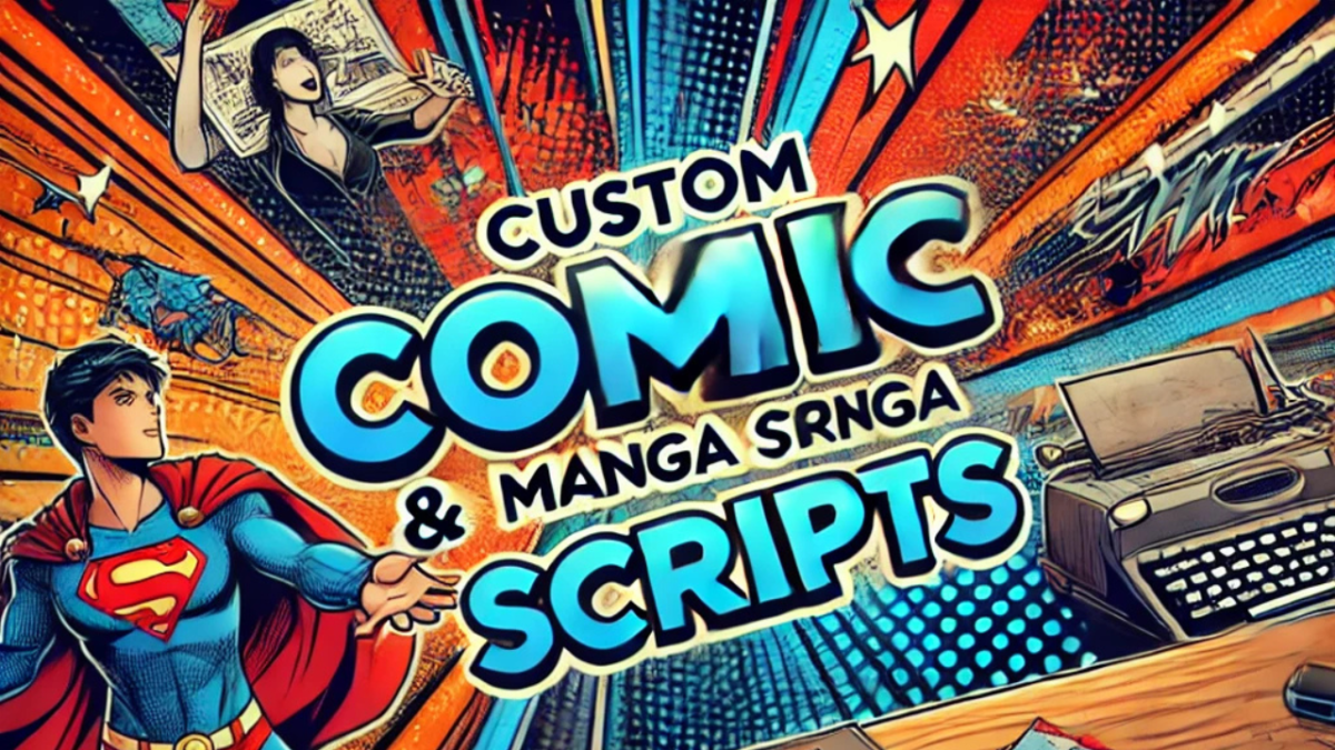 I Will Write a Custom Comic Book or Manga Script for You