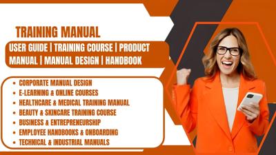 I Will Create, Edit, and Proofread Instruction Training Manuals, Booklets, Workbooks, and PPTs