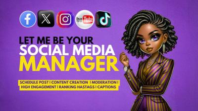 I Will Be Your Social Media Manager and Content Creator