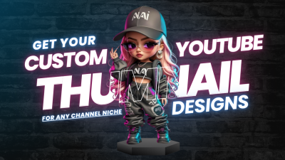 I Will Design YouTube Thumbnails, Fiverr Gig Images, Twitter Headers, and Video Book Trailers