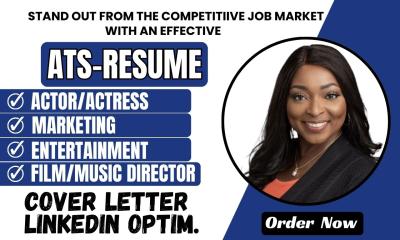 I Will Craft ATS Actor Actress Media Entertainment Music Film Director Marketing Resume