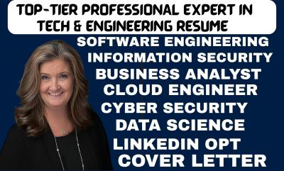 I Will Write a Tech, Software Engineering, Executive, and Federal Resume, ATS Optimized