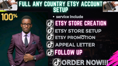 I Will Create Any Country Etsy Seller Account and Set Up a Profitable Etsy Store