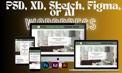 I Will Convert Figma, XD, PSD to WordPress or Elementor Website