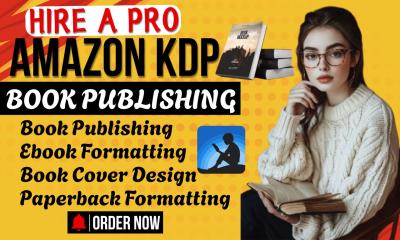 I Will KDP Ebook Formatting and Amazon KDP Book Publishing