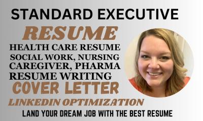 I Will Create Professional Resumes for Healthcare, Caregiver, Medical Coder, Pharma, Social Work, and Nursing Roles