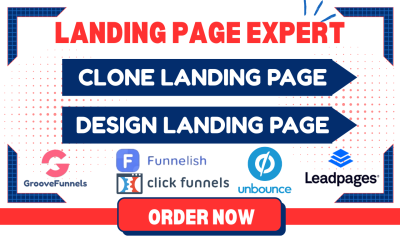 I Will Build GrooveFunnel, Funnelish, ClickFunnel, and Leadpages Sales Funnel