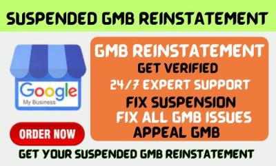 I Will Fix Suspended GMB Profile, Reinstate Suspended GMB, Fix GMB Suspension