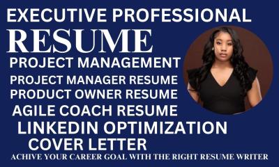 I Will Craft a Professional Project Management Resume for Product Owners, Agile Practitioners, and Product Managers