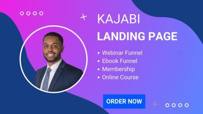 I Will Design Kajabi Checkout Page, Kajabi Expert, SamCart Landing Page