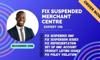 I Will Fix Google Merchant Center Suspensions for Misrepresentation and GTIN Issues in 24hrs