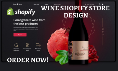 I Will Design a Wine Shopify Store, Wine Website, Beverage Website, Liquor Website