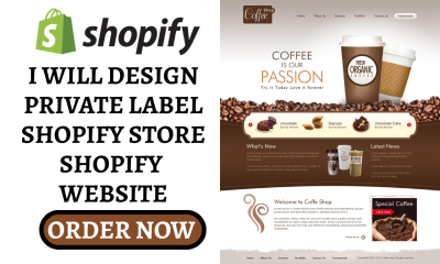I Will Build a Private Label Coffee Dropshipping Website on Shopify