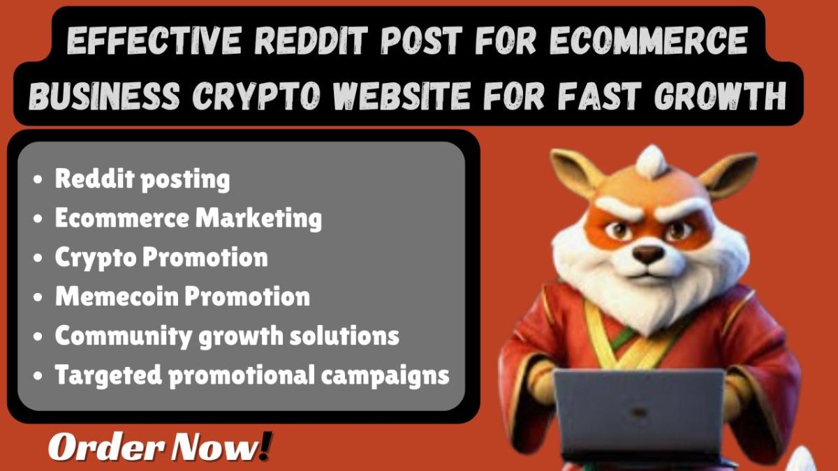 I Will Manage Your Reddit Posts to Boost Your AI App, Game, SaaS, IPTV, and eCommerce Business