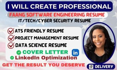 I Will Write Software Engineering, IT, and Data Engineer Resumes